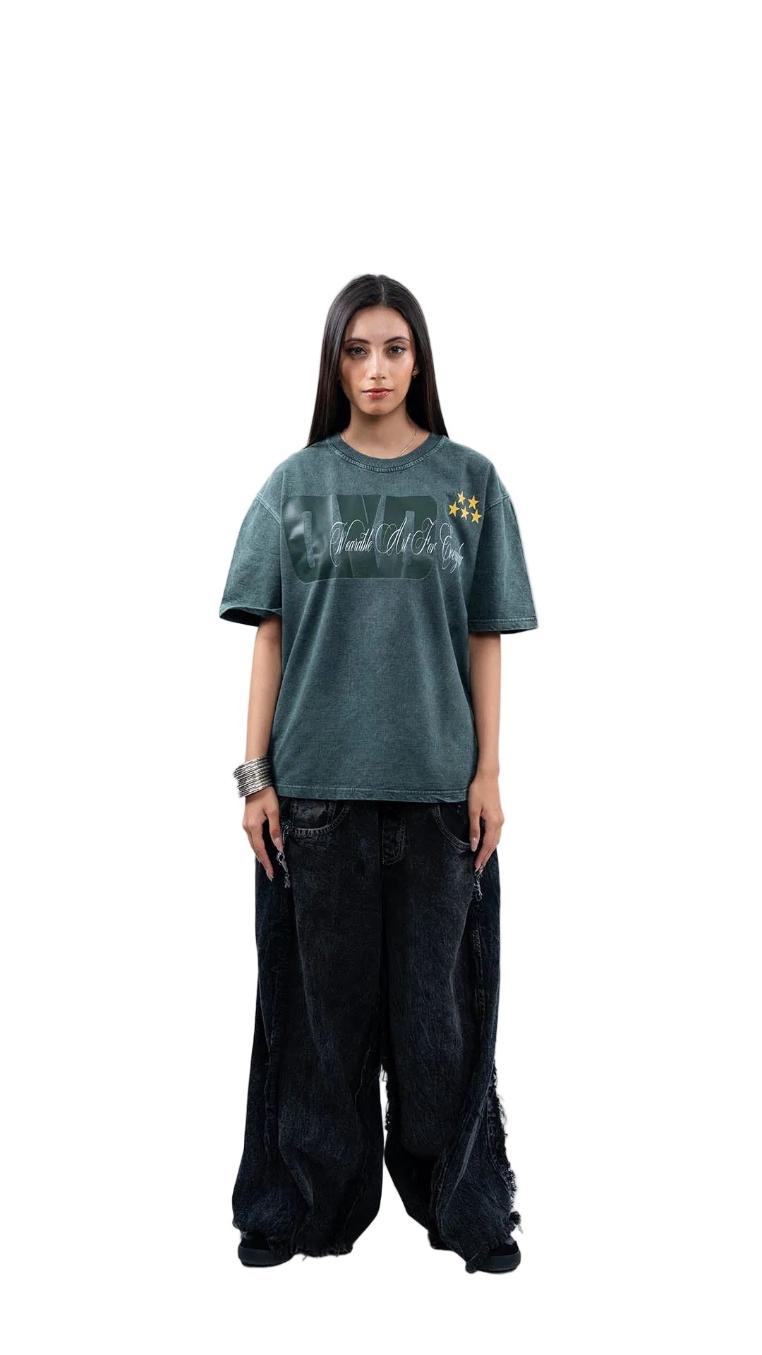 5 STAR GREEN HERITAGE WASH T SHIRT - dxdstudios