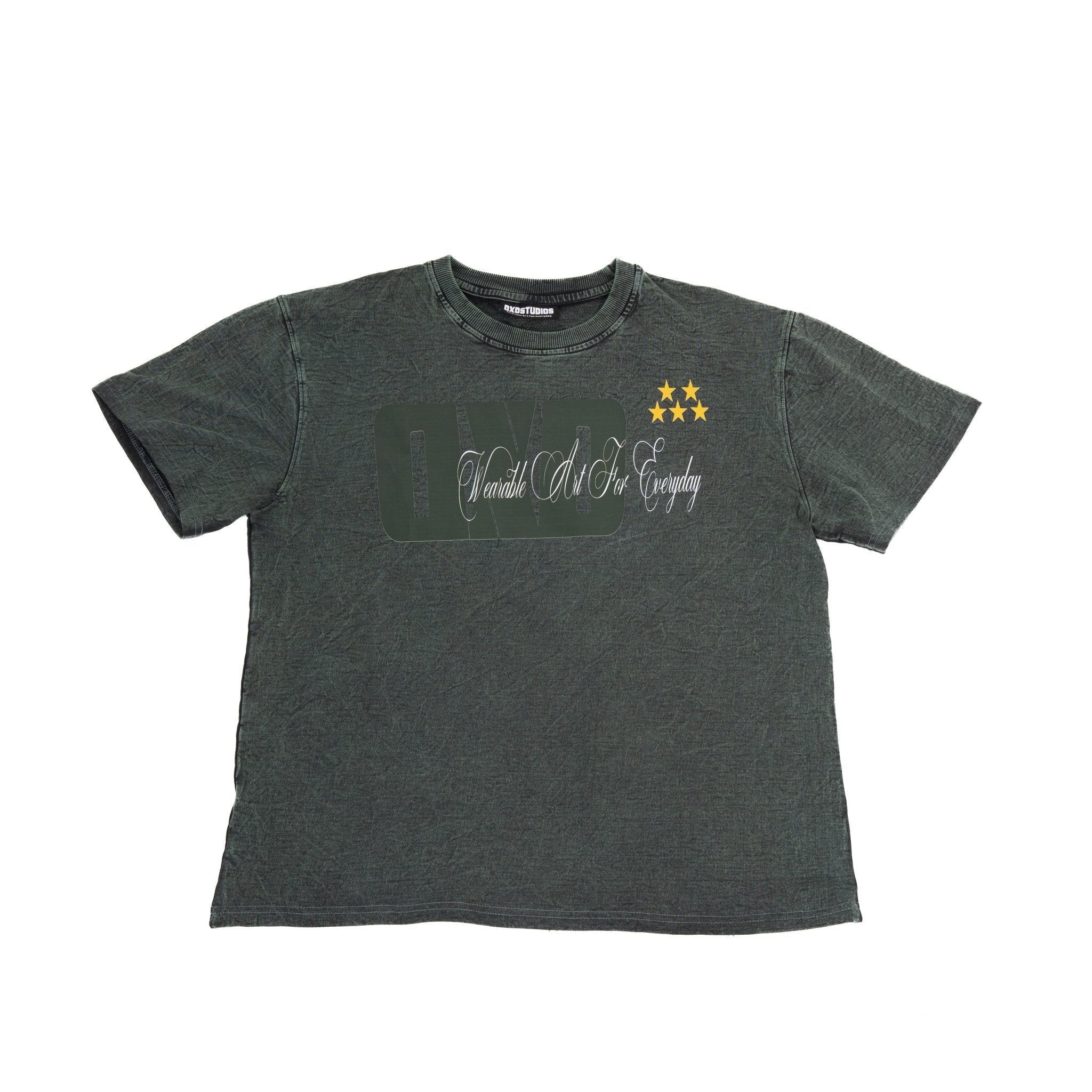 5 STAR GREEN HERITAGE WASH T SHIRT - dxdstudios