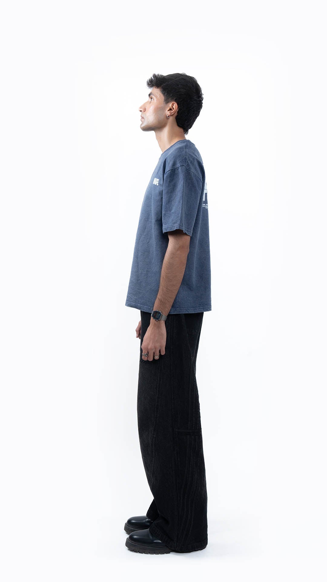 777 WASHED NAVY T - SHIRT - dxdstudios