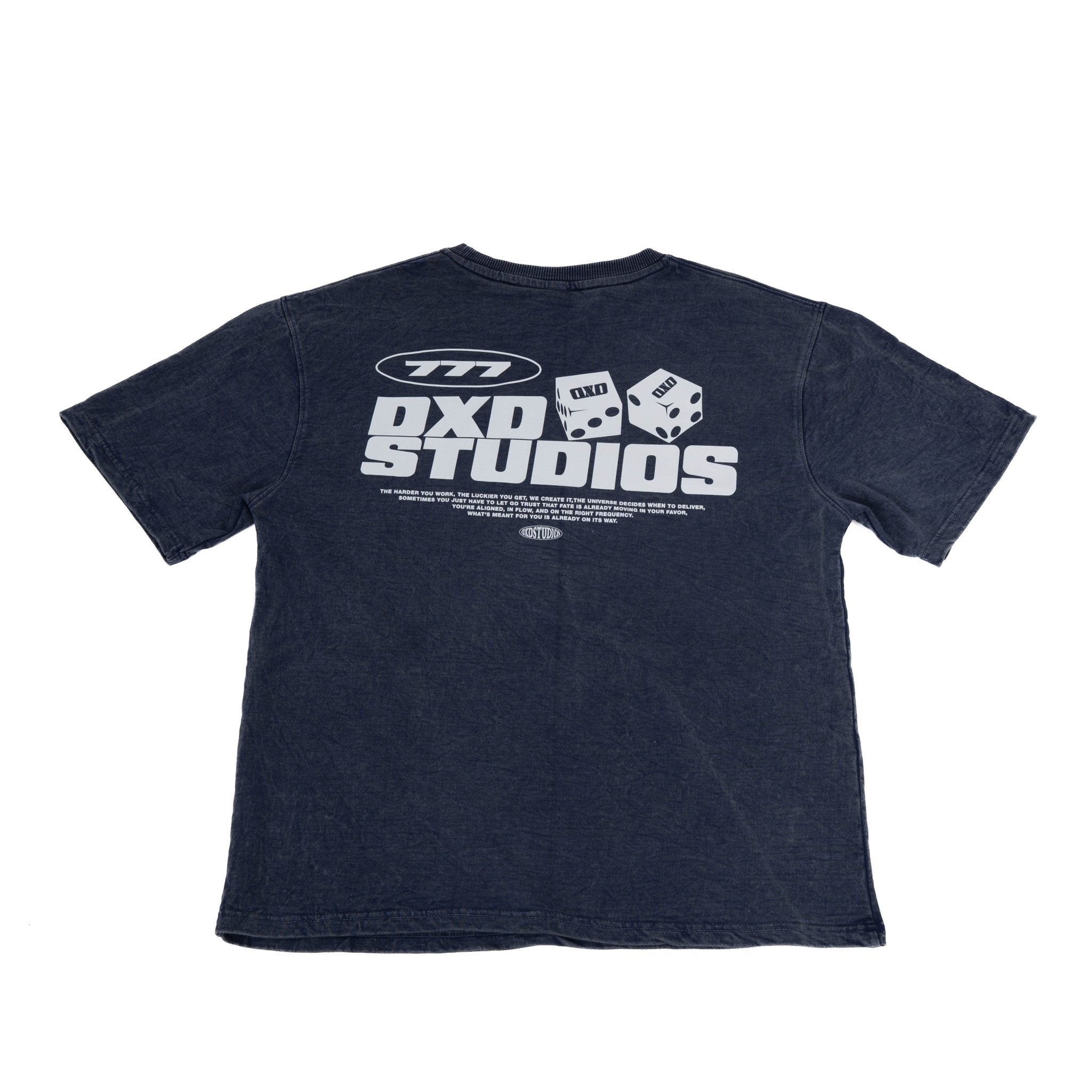 777 WASHED NAVY T - SHIRT - dxdstudios