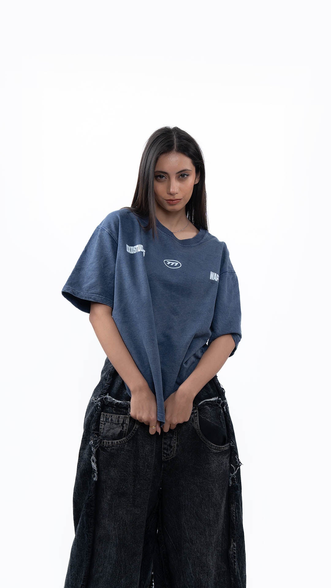 777 WASHED NAVY T - SHIRT - dxdstudios