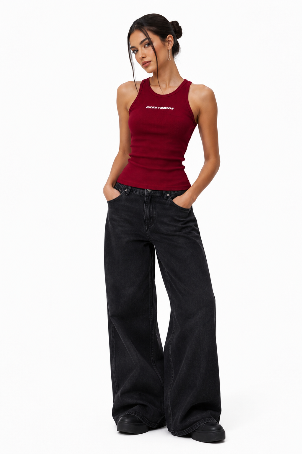 Essential Tank Top - Maroon