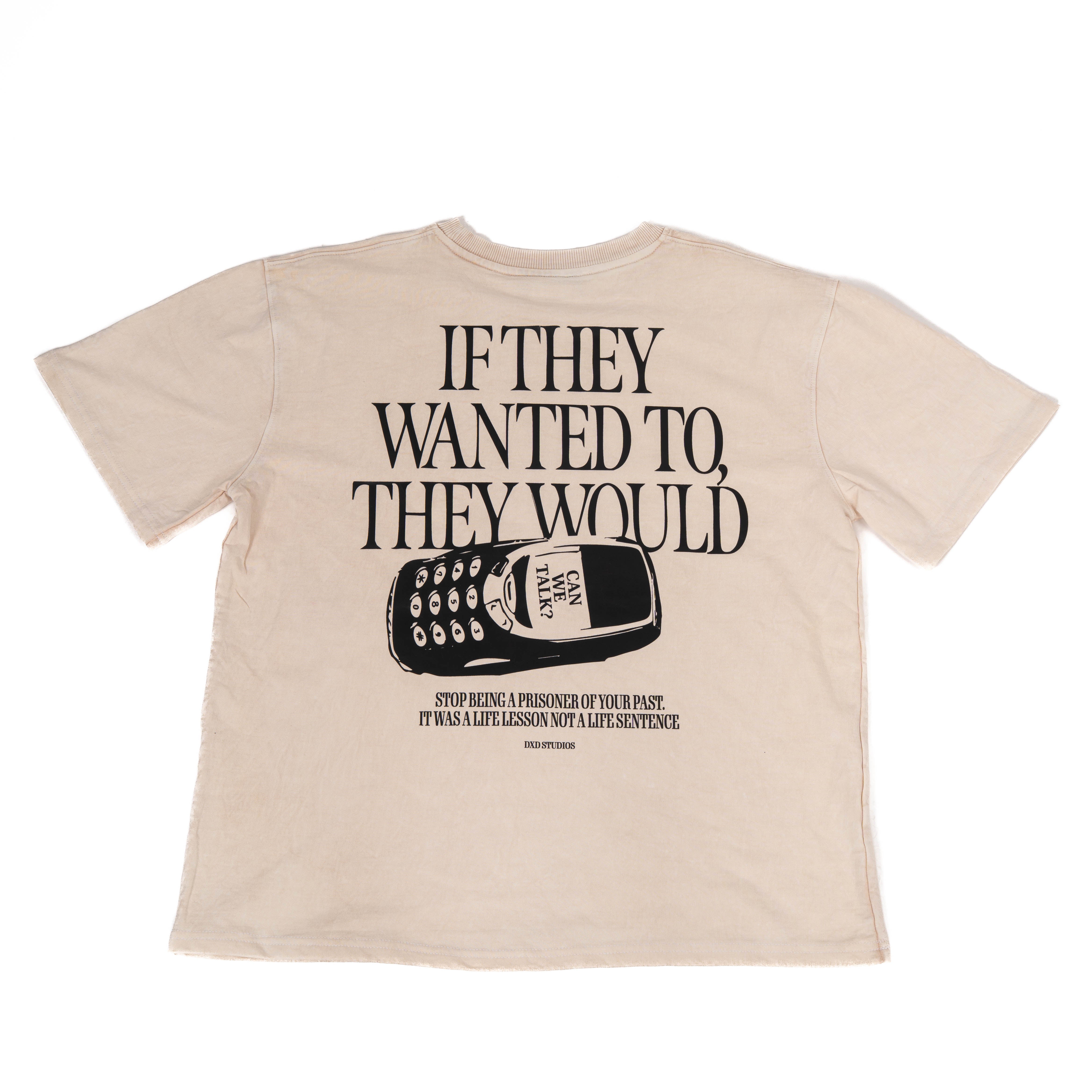 LESSON NOT SENTENCE SAND WASH T-SHIRT