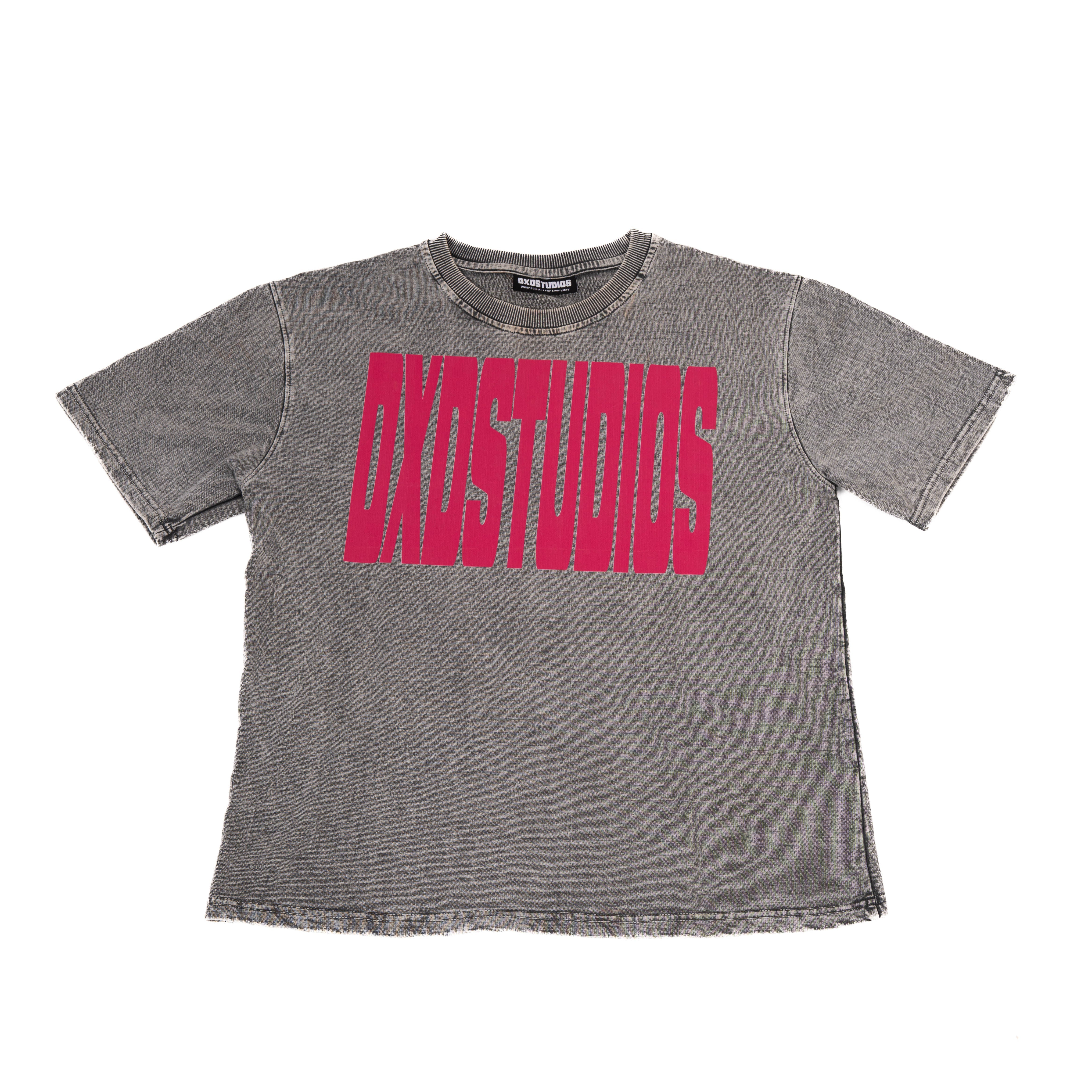 WAFE ACID WASH GREY T-SHIRT