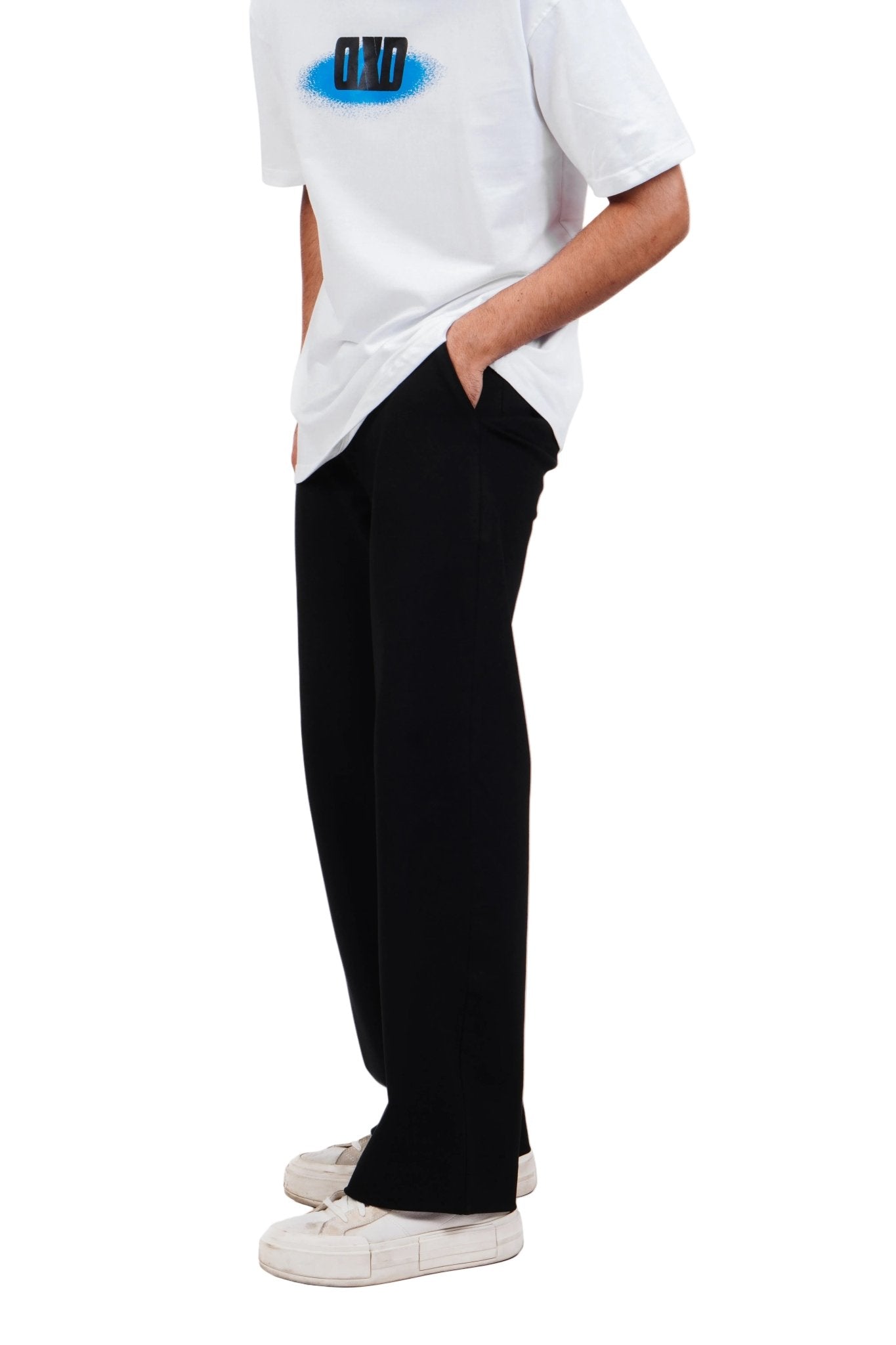 BLACK DRAPE PANTS - dxdstudios