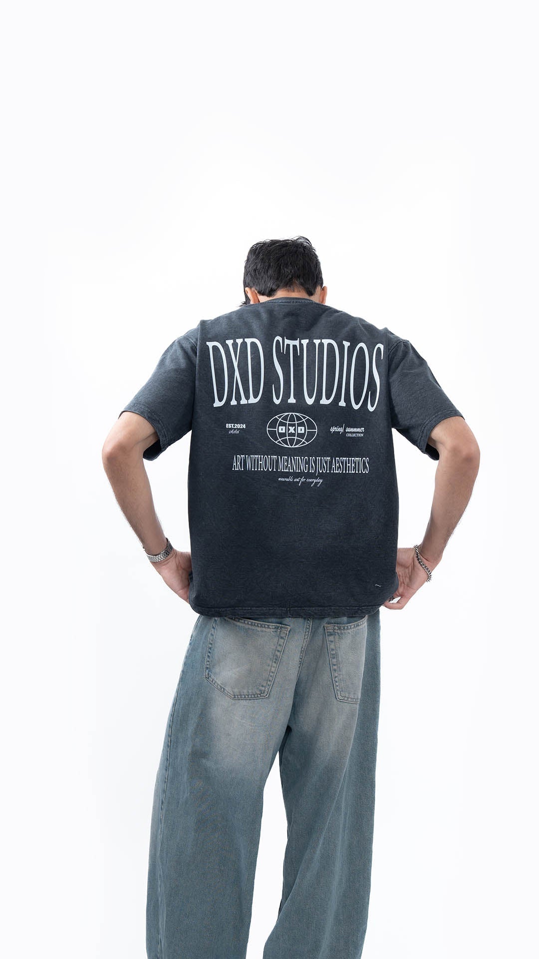 CORE IDENTITY BLACK WASH T - SHIRT - dxdstudios