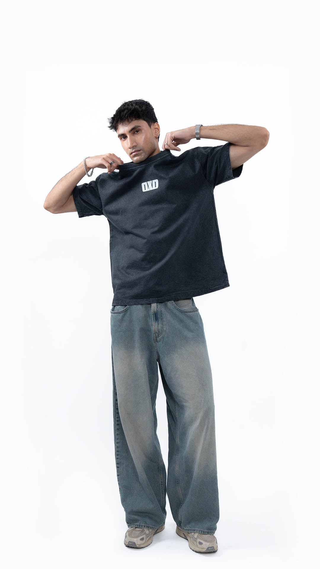 CORE IDENTITY BLACK WASH T - SHIRT - dxdstudios