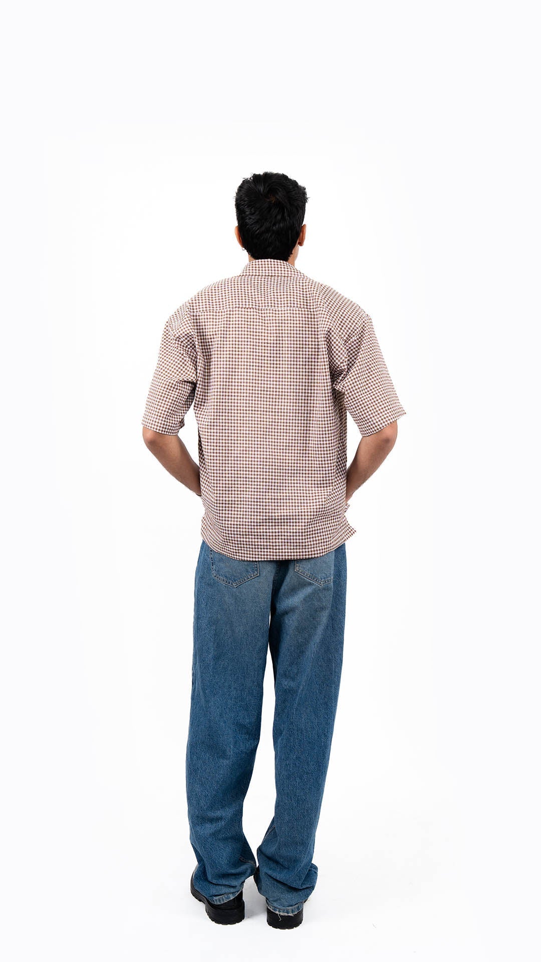 TERRA BROWN CHECK SHIRT - dxdstudios