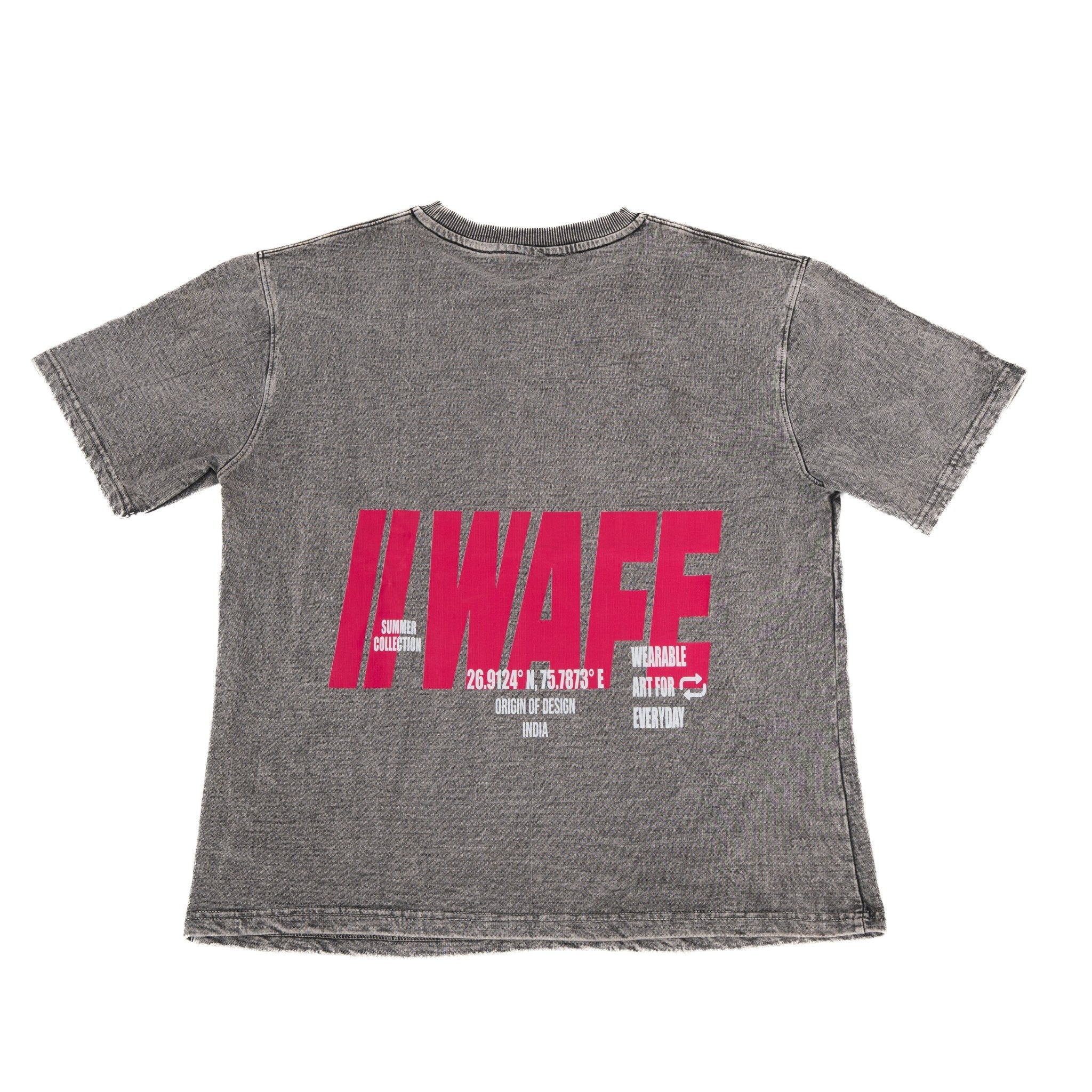 WAFE ACID WASH GREY T - SHIRT - dxdstudios