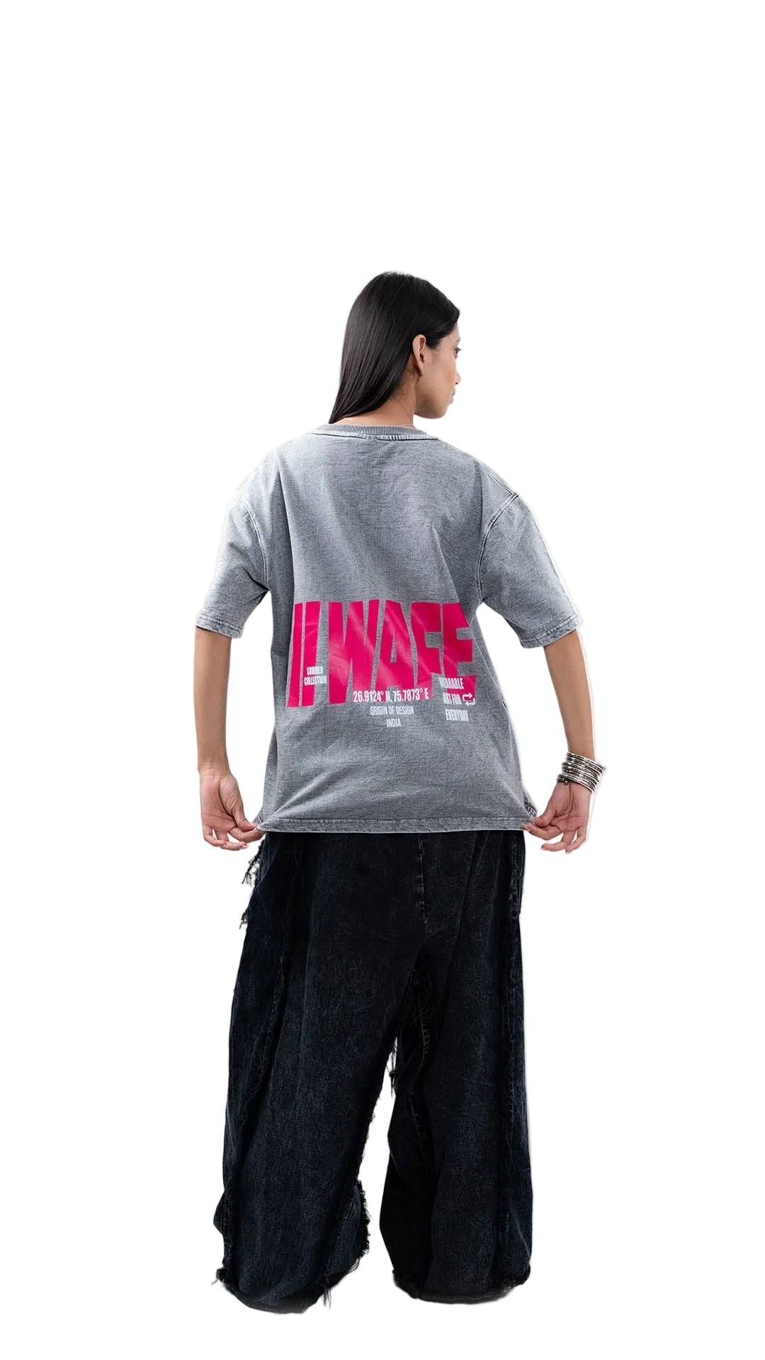 WAFE ACID WASH GREY T - SHIRT - dxdstudios