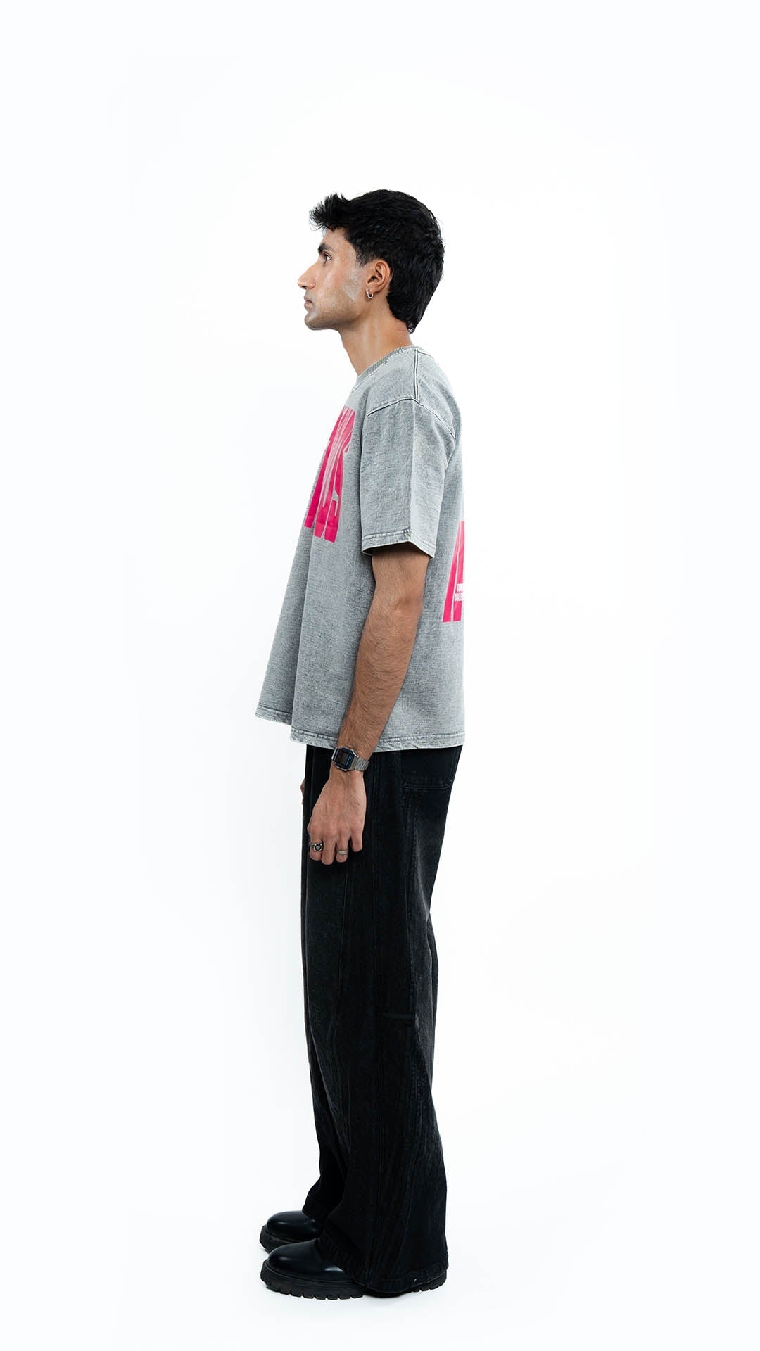 WAFE ACID WASH GREY T - SHIRT - dxdstudios