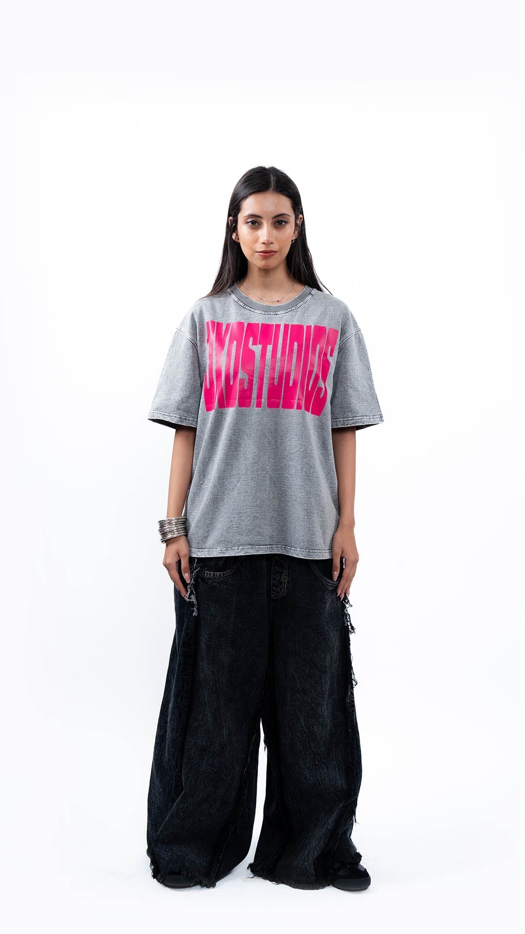 WAFE ACID WASH GREY T - SHIRT - dxdstudios