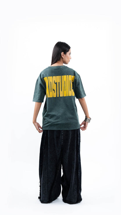 5 STAR GREEN HERITAGE WASH T SHIRT - dxdstudios