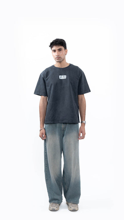 DXD Studios Oversized Graphic T-Shirt – Core Identity Black Wash