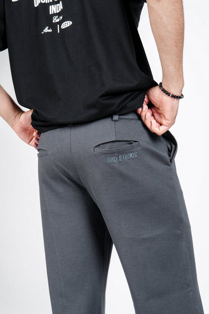GREY DRAPE PANTS - dxdstudios