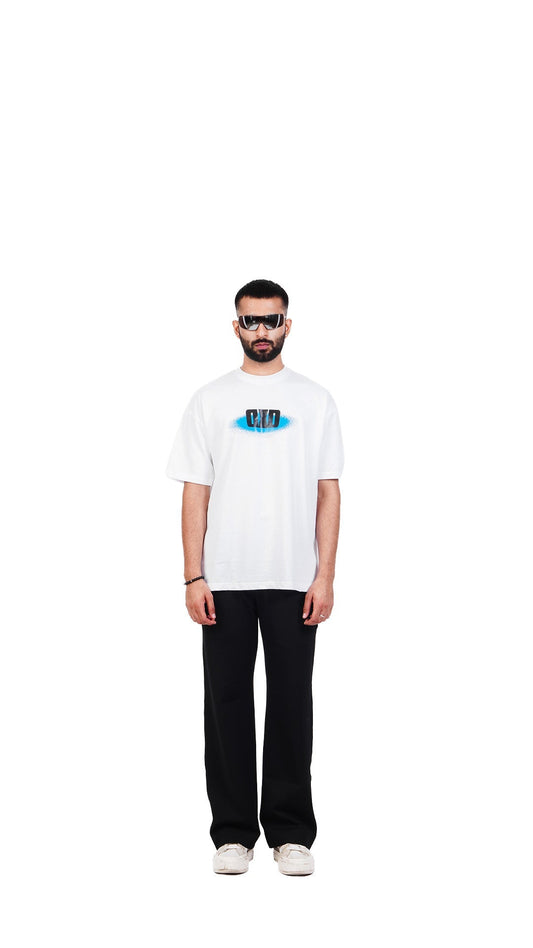 DXD Studios Revolution oversized white graphic streetwear t-shirt