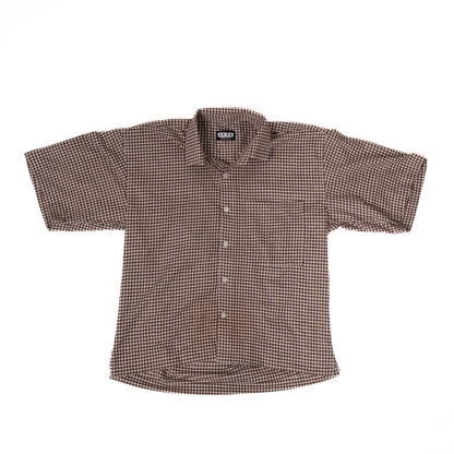 TERRA BROWN CHECK SHIRT - dxdstudios