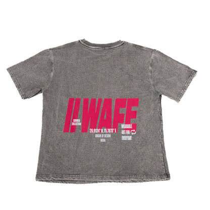 WAFE ACID WASH GREY T - SHIRT - dxdstudios