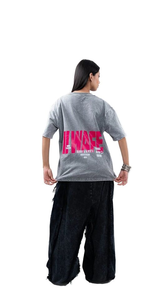 WAFE ACID WASH GREY T - SHIRT - dxdstudios